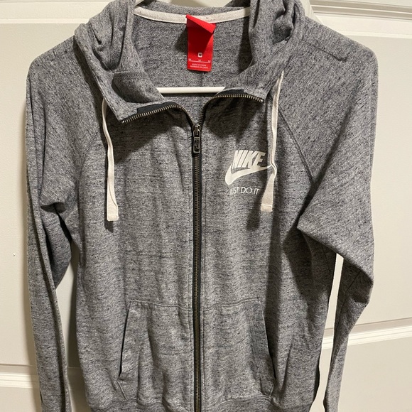 Nike Grey Zip Up Hoodie - Picture 5 of 6